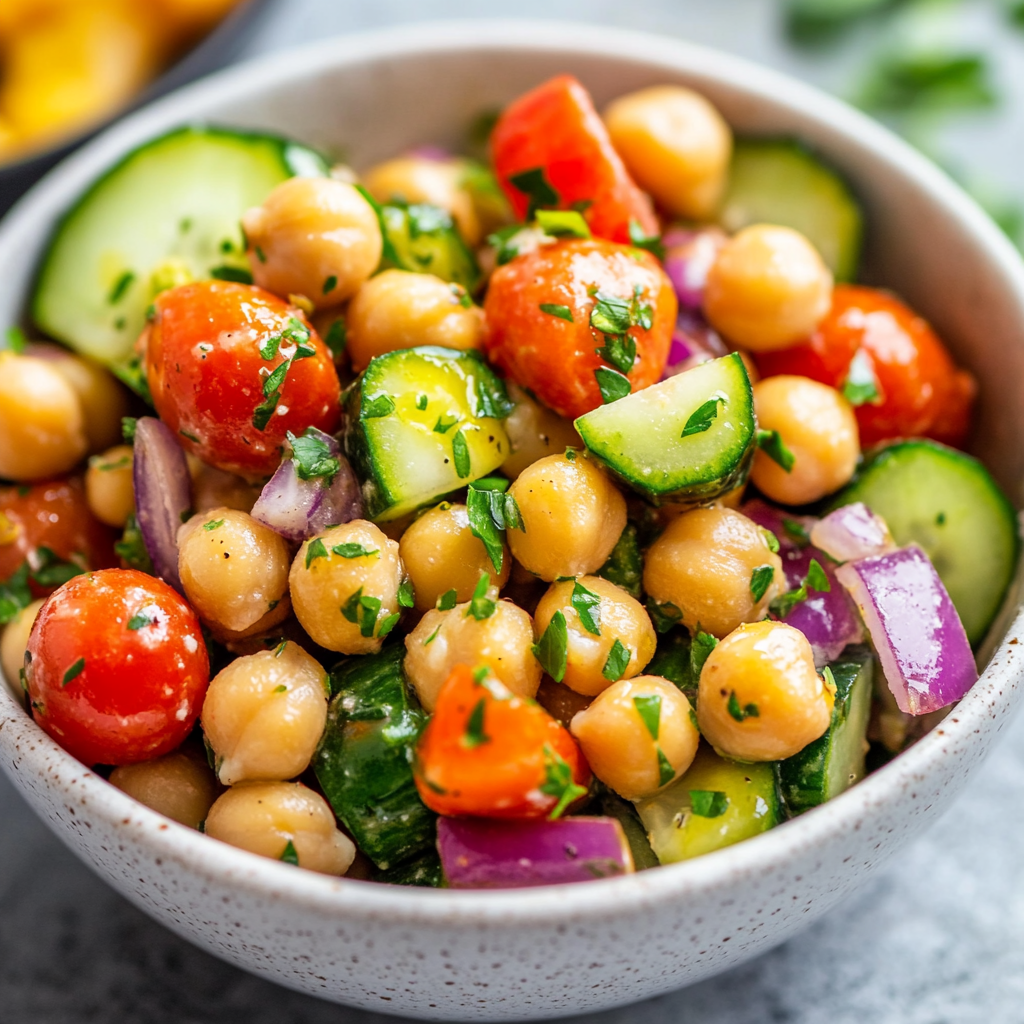 Türkischer Kichererbsensalat – Ein frisches, gesundes und köstliches Rezept