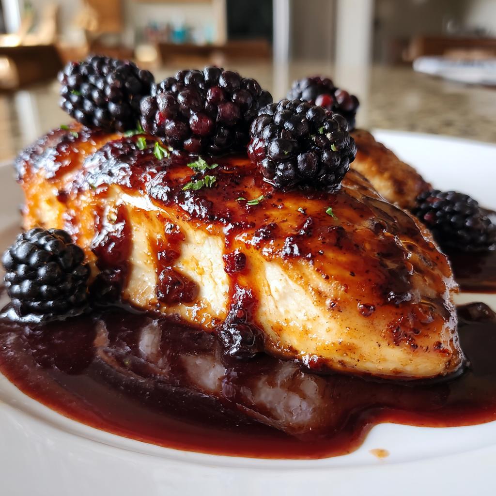 30-Minuten Bourbon-Brombeer-Hühnchen – absoluter Geschmackskick