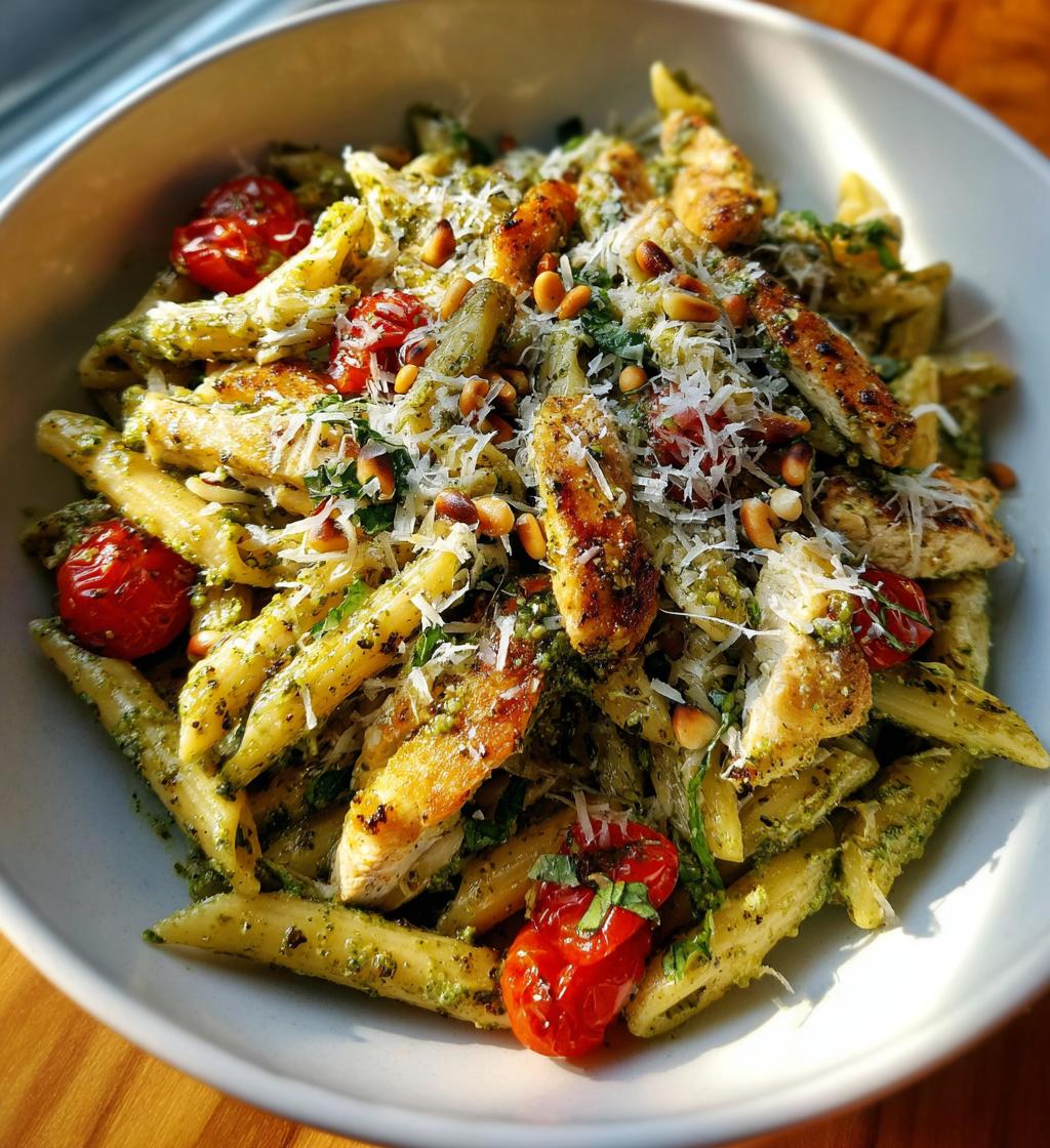 Hähnchen-Pesto-Nudelsalat: Der unwiderstehliche 35-Minuten-Hit