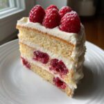 Weiße Schokoladen-Himbeer-Torte :