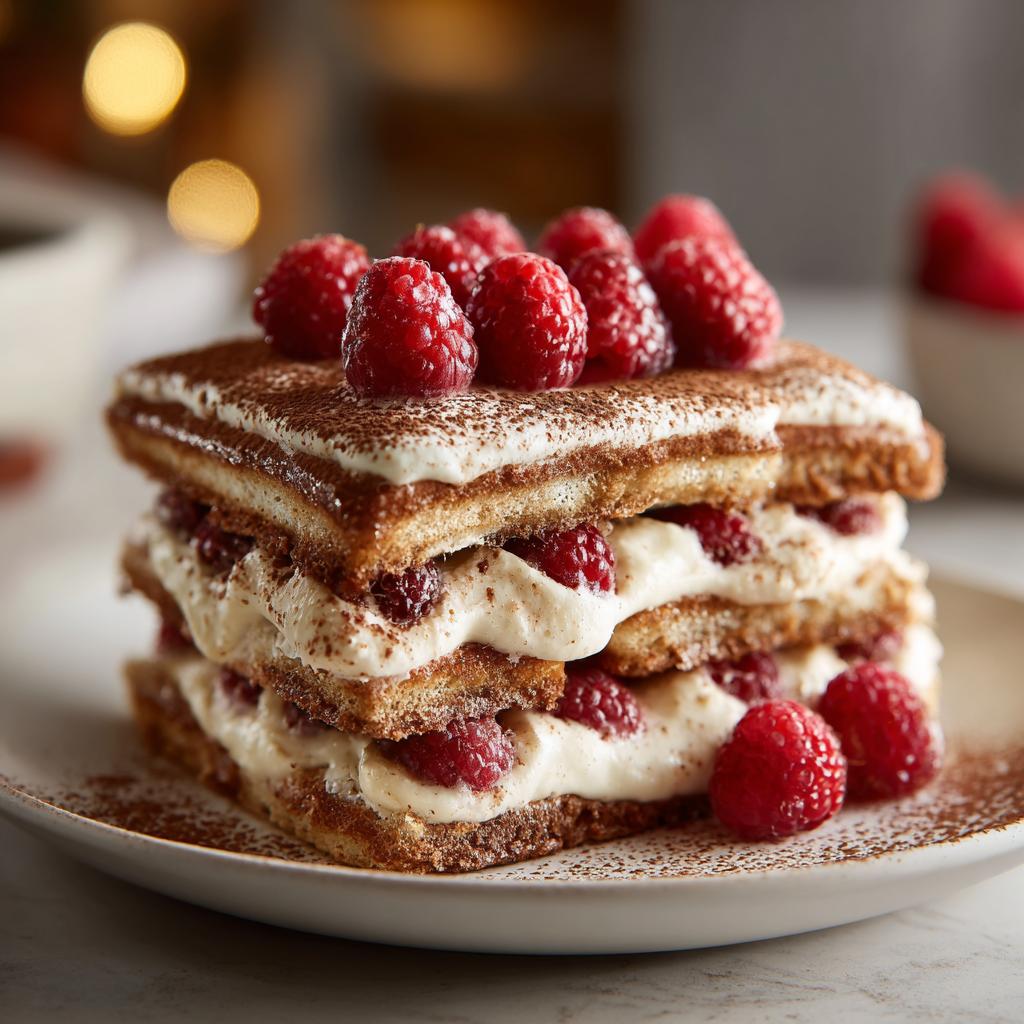 20-Minuten Himbeer Tiramisu vegan – himmlisch einfach!